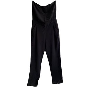 Zara Women’s Strapless Black Jumpsuit Size S